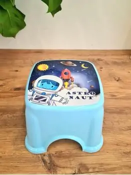 Mini Child Stool Blue 1217 საბავშვო საფეხური აბაზანისთვის, 3 image