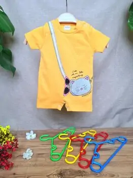 Bobix Romper Little Kitten Orange ჩვილის რომპერი