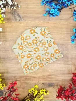 Bobix Baby Hats With Flower Print ახალშობილის ქუდი