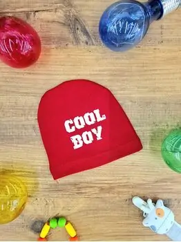 Bobix Baby Hats Cool Boy Red ახალშობილის ქუდი