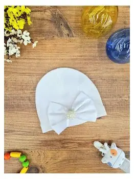 Bobix Baby Hats Little Princess White ახალშობილის ქუდი, 2 image