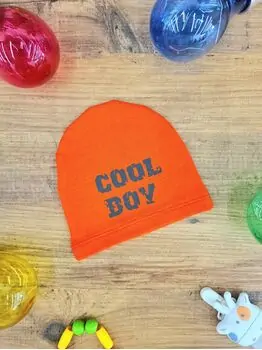 Bobix Baby Hats Cool Boy Orange ახალშობილის ქუდი