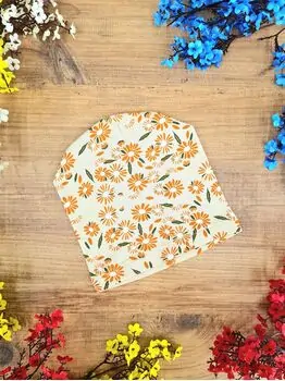 Bobix Baby Hats With Flower Print ახალშობილის ქუდი