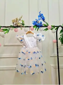 Baby Princess Butterfly Dress White - საბავშვო კაბა, 3 image