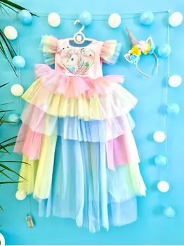 Baby Princes Unicorn Dress Quality Kids - საბავშვო კაბა