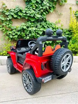 Electric Car Red - ელექტრო მანქანა კაუჩუკის საბურავებით, 3 image