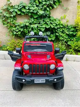 Electric Car Red - ელექტრო მანქანა კაუჩუკის საბურავებით, 2 image
