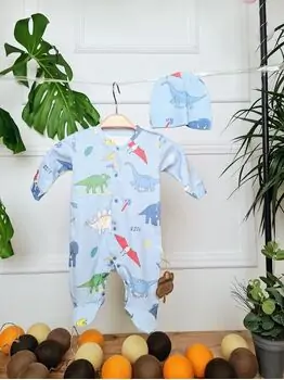 Little Dinosaurs Blue Romper - საბავშვო რომპერი