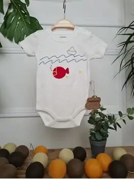 Fish In The Sea Bodysuit ჩვილის ბოდე
