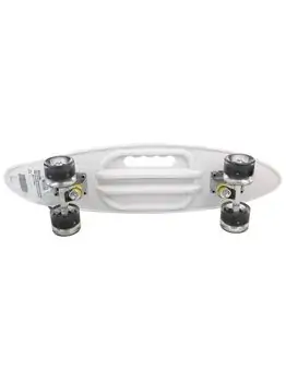 Penny Board Black and white squares With LED Wheels პენიბორდი, 3 image