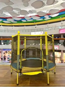 საბავშვო გასართობი ბატუტი 122სმ METAL &PLASTIC TRAMPOLINE