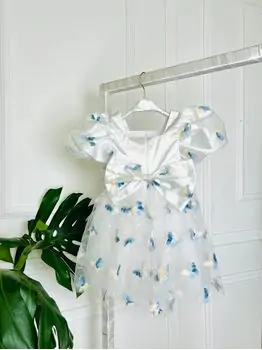 Baby Princess Butterfly Dress White - საბავშვო კაბა, 2 image