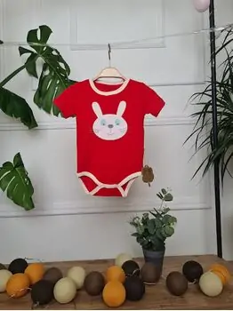 Summer Rabbit Bodysuit ჩვილის ბოდე