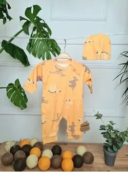 Jurassic World Romper Orange - საბავშვო რომპერი