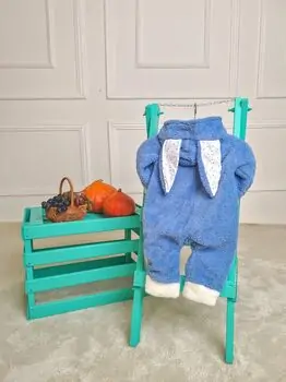 Baby Romper Fluffy Bunny Blue რომპერი, 2 image