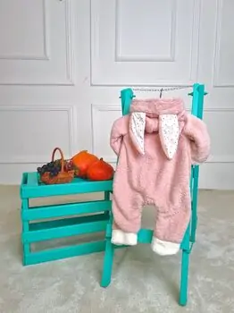 Baby Romper Fluffy Bunny Pink რომპერი, 2 image