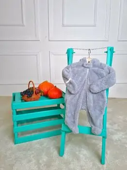 Baby Romper Fluffy Bear Blue რომპერი