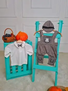 Little Gentleman Outfit Beige საბავშვო კომბინიზონი