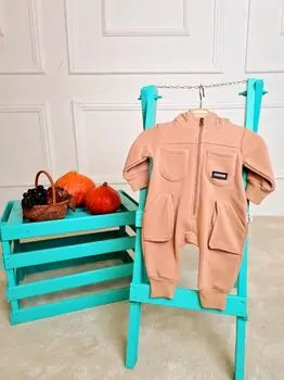 Colorful Baby Romper Peach რომპერი