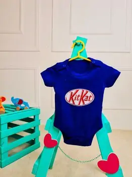 Bebio Bodysuit KitKat Dark Blue - ჩვილის ბოდე