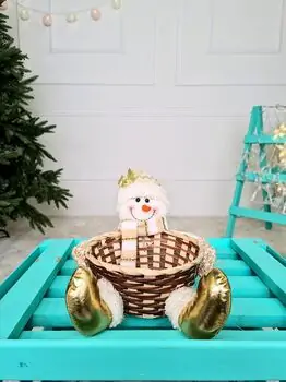 New Year Decorations - Candy Basket საახალწლო დეკორატიული კალათა, 2 image