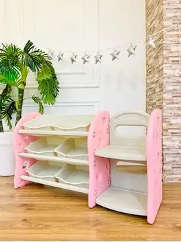 TOY SHELF UN-SJ34 Pink სათამაშოების შესანახი ყუთი
