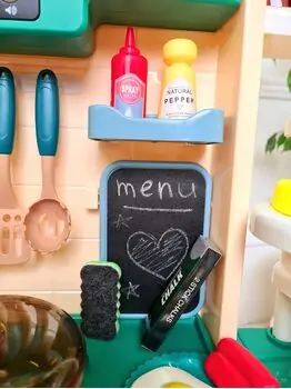Multifunctional Spraying Kitchen Set Green - ფუნქცური საბავშვო სამზარეულო, 3 image