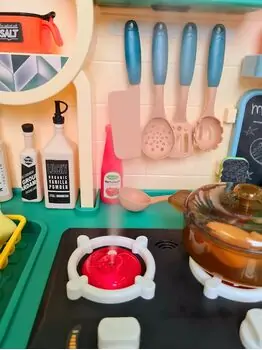Multifunctional Spraying Kitchen Set Green - ფუნქცური საბავშვო სამზარეულო, 6 image