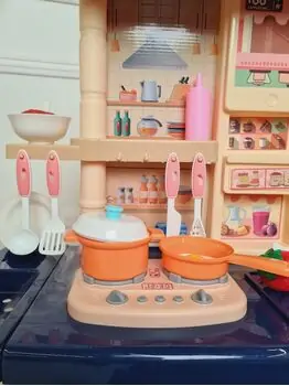 Dream Kitchen With Accessories Blue  -  ფუნქციური სათამაშო სამზარეულო, 4 image