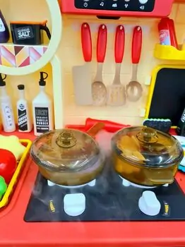 Multifunctional Spraying Kitchen Set Pink - ფუნქცური საბავშვო სამზარეულო, 5 image