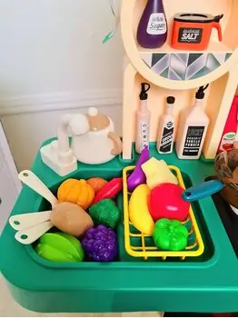 Multifunctional Spraying Kitchen Set Green - ფუნქცური საბავშვო სამზარეულო, 4 image