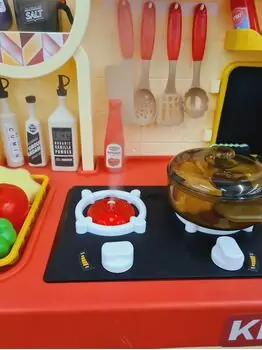 Multifunctional Spraying Kitchen Set Pink - ფუნქცური საბავშვო სამზარეულო, 8 image