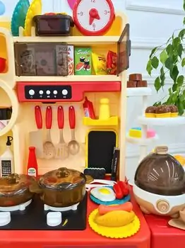 Multifunctional Spraying Kitchen Set Pink - ფუნქცური საბავშვო სამზარეულო, 3 image