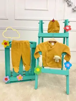 Cute Bear Clothes Set Yellow - საბავშვო ტანსაცმლის ნაკრები