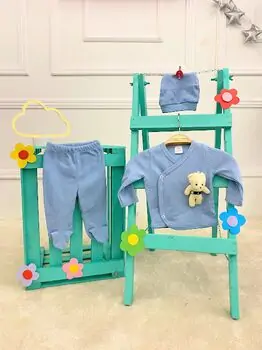 Cute Bear Clothes Set Blue - საბავშვო ტანსაცმლის ნაკრები