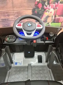 BMW X7 Jeep Painting Silver  - ელექტრო მანქანა ტყავის სავარძლით და კაუჩუკის საბურავებით, 5 image
