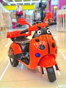 Moped For Kids Red - საბავშვო ელექტრო მოპედი