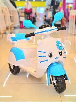 Moped Hello Kitty Blue - საბავშვო ელექტრო მოპედი