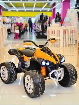 BO OFF ROAD Jeep Orange - ელექტრო კვადროციკლი ტყავის სავარძლით და კაუჩუკის საბურავებით, 4 image