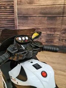 Three Wheels Electric Motorcycle White - ელექტრო მოტოციკლი, 4 image