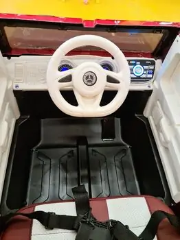 Mercedes Benz AMG G63 Red -  ელექტრო მანქანა კაუჩუკის საბურავებით და ტყავის სავარძლით, 4 image