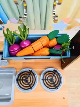 Moni Wooden kitchen Toskana - ხის სათამაშო სამზარეულო, 16 image