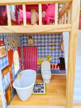 Moni Wooden Doll House Emily - ხის სათამაშო სახლი, 4 image