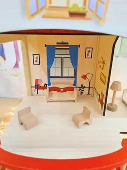 Moni Wooden Dollhouse Elly EV22 - ხის სათამაშო სახლი, 8 image