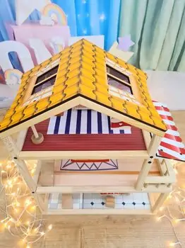 Moni Wooden House Nina EV17 - ხის სათამაშო სახლი, 6 image