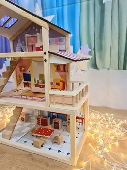 Moni Wooden House Nina EV17 - ხის სათამაშო სახლი, 5 image