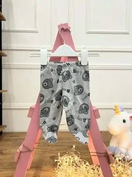 Baby Bear Trousers Grey - ახალშობილის შარვალი