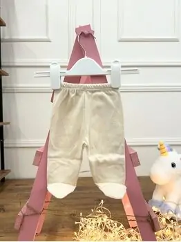 Baby Classic Trousers Beige - ახალშობილის შარვალი