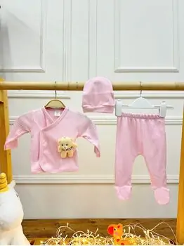 Cute Bear Clothes Set Pink - საბავშვო ტანსაცმლის ნაკრები