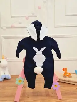 Baby Romper Cute Rabbit Blue რომპერი
